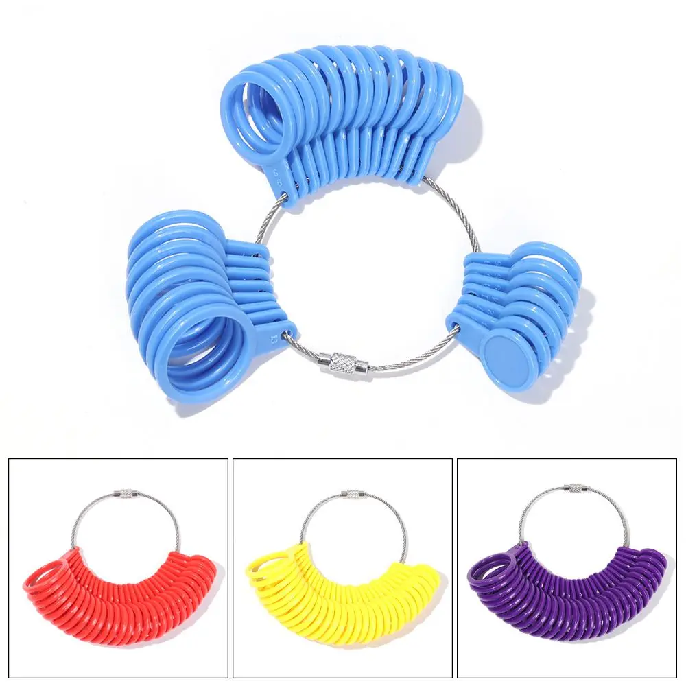 

DIY US/UK Generic Jewelry Size Loop Jeweler Ring Finger Sizer Gauge Tool Jewelry Measurement