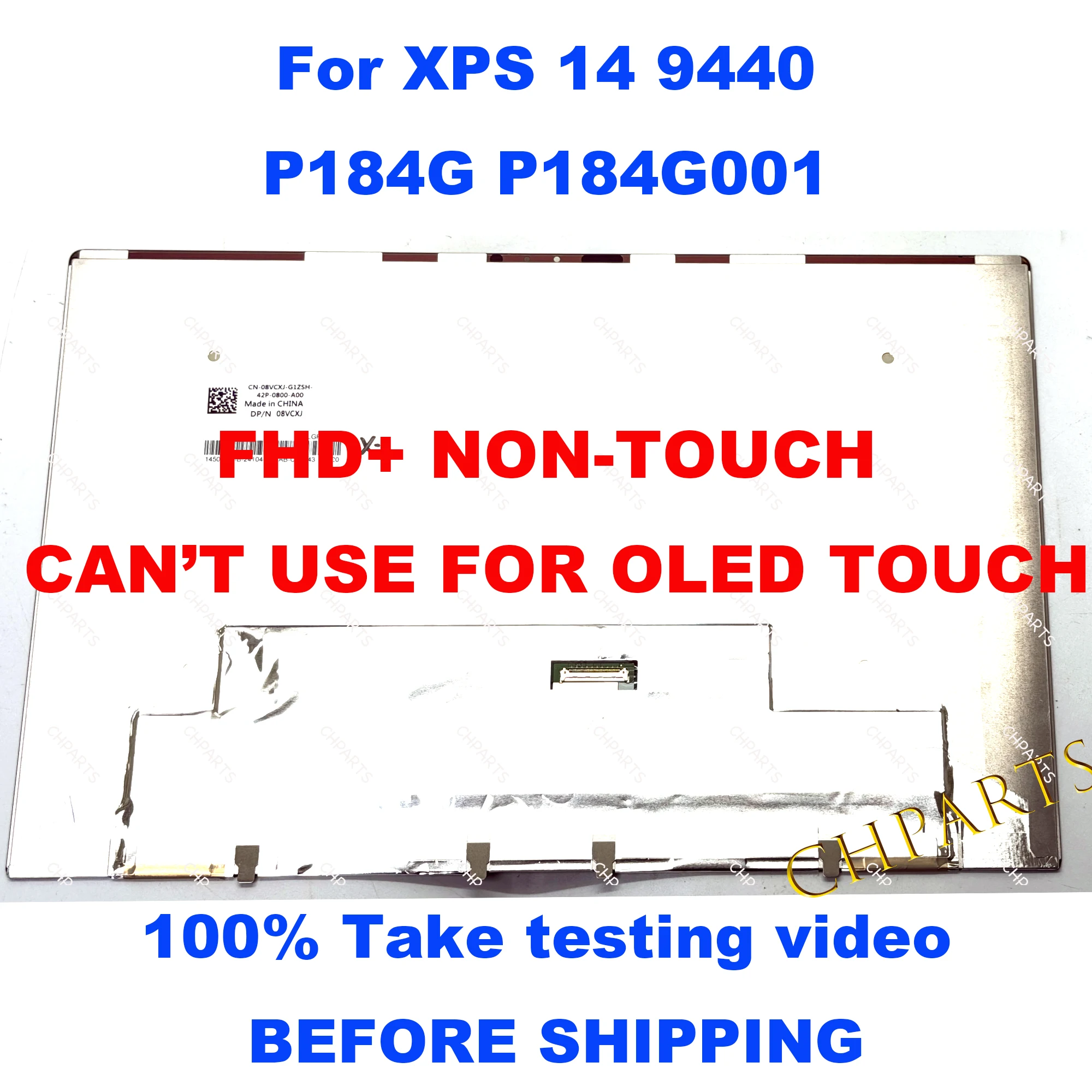 14.5-inch For Dell XPS 14 9440 P184G P184G001 P184G002 LCD WUXGA non-touch Panel Replacement 3.2K OLED Touch Assembly Screen