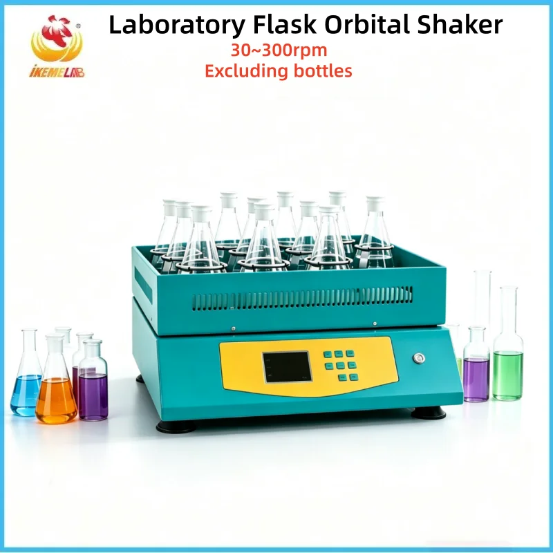 WEIAI Laboratory Flask Orbital Shaker 300rpm Cell Culture DNA Extraction Protein Microbiology Lab Orbital Shaking BOD Incubator