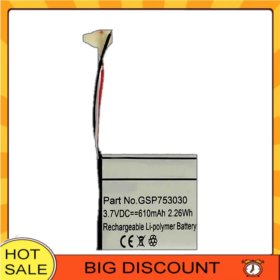 

High-Efficiency 750mAh GSP753030 High-Capacity For Jbl Tune 750BTNC Headset Battery