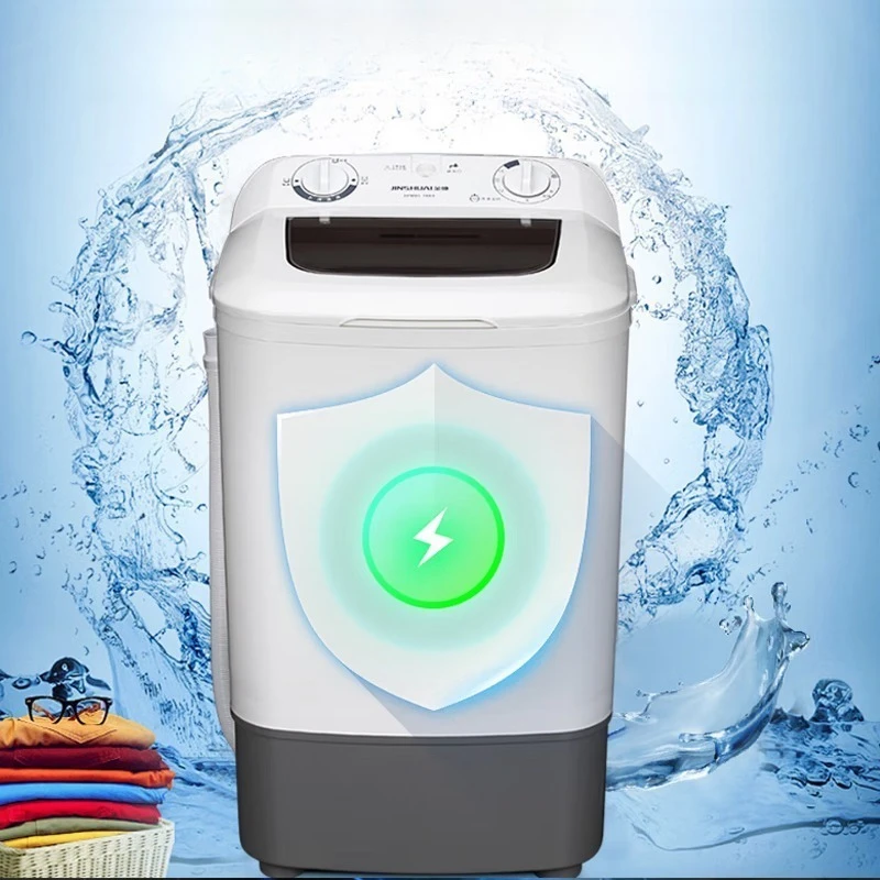Semi-automatic washing machine large-capacity household small single bucket single wash rental dormitory washing machine
