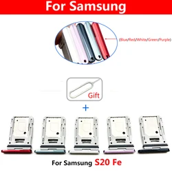 New Sim Card Tray Reader Holder SD Slot Adapter For Samsung S20 Fe S21 Sim Card Reader Holder Slot Adapter