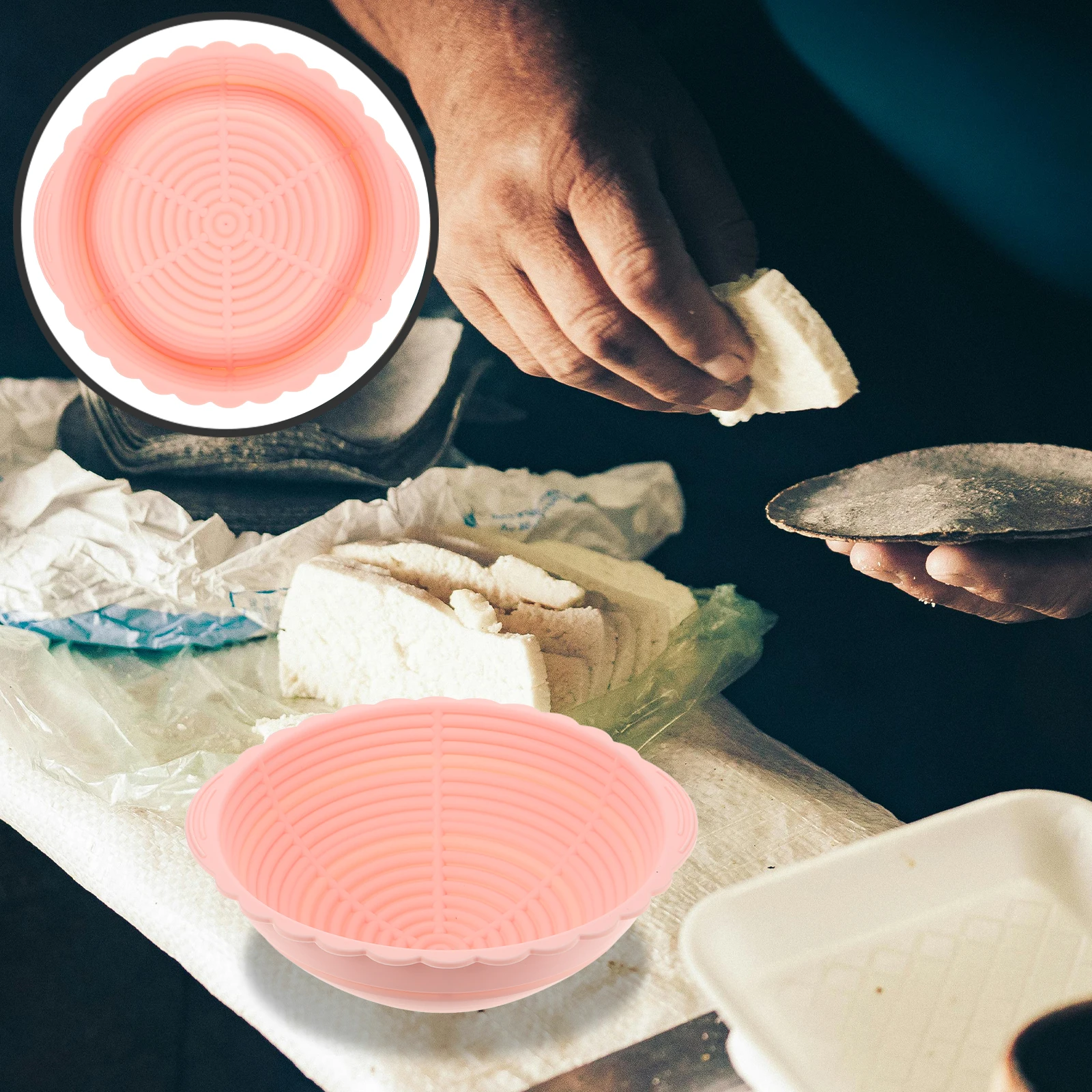 

Fermentation Basket Kitchen Dough Proofing Containers Leavening Bread Pizza Banneton