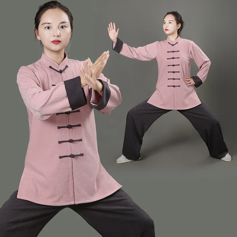 Premium Unisex Tai Chi Kung Fu Practice Uniform Set 2025 New Autumn-Winter Thermal Fabric for Competition & Daily Practice