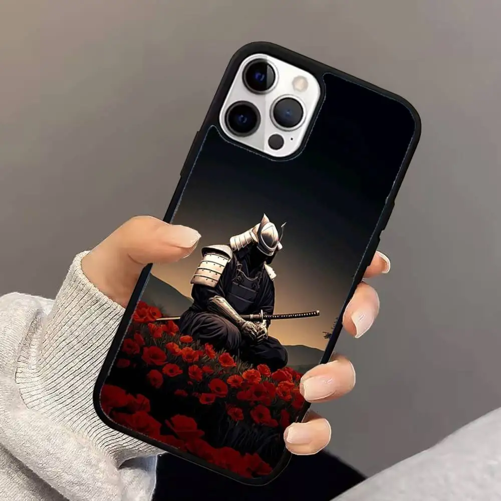 حافظة هاتف يابانية G-Ghost Face S-Samurai لهاتف iPhone 16,15,14,13,12,11,Pro,Max,Plus,Mini,Magsafe,حافظة شحن لاسلكية مغناطيسية #3