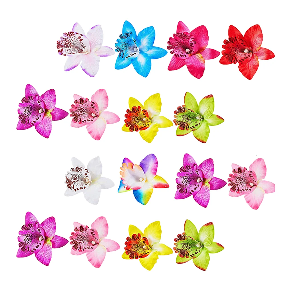 

30 Pcs Orchid Hairpin Clips for Women Flowers Bohemian Iron Accessories Bride Barrettes