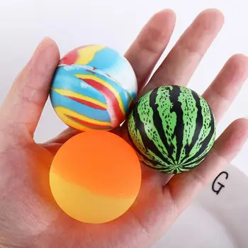 고무 바운싱 점프볼, 야외 게임 컬러 볼 장난감, 어린이 파티, 크리스마스 선물, 1 개, 45mm