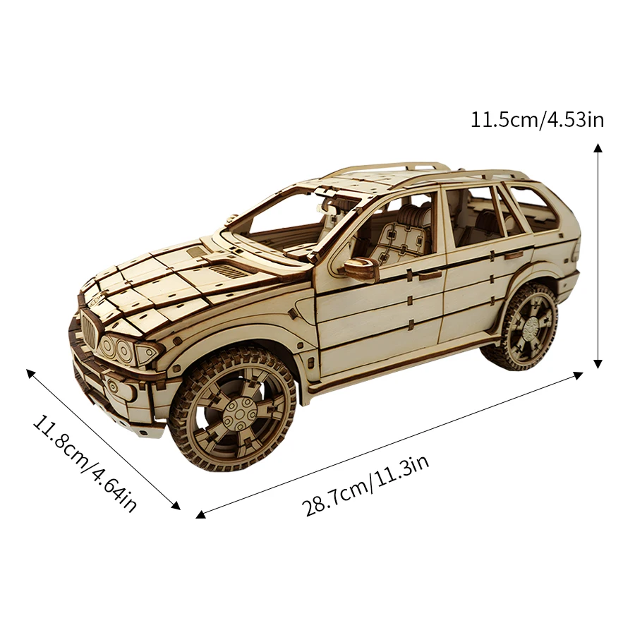 ปริศนา 3 มิติ สำหรับผู้ใหญ่ รถ SUV บล็อกตัวต่อจิ๋ว ของเล่นเสริมพัฒนาการ ตกแต่งบ้าน เกมไม้สำหรับเด็ก ของเล่นเซอร์ไพรส์สำหรับเด็ก