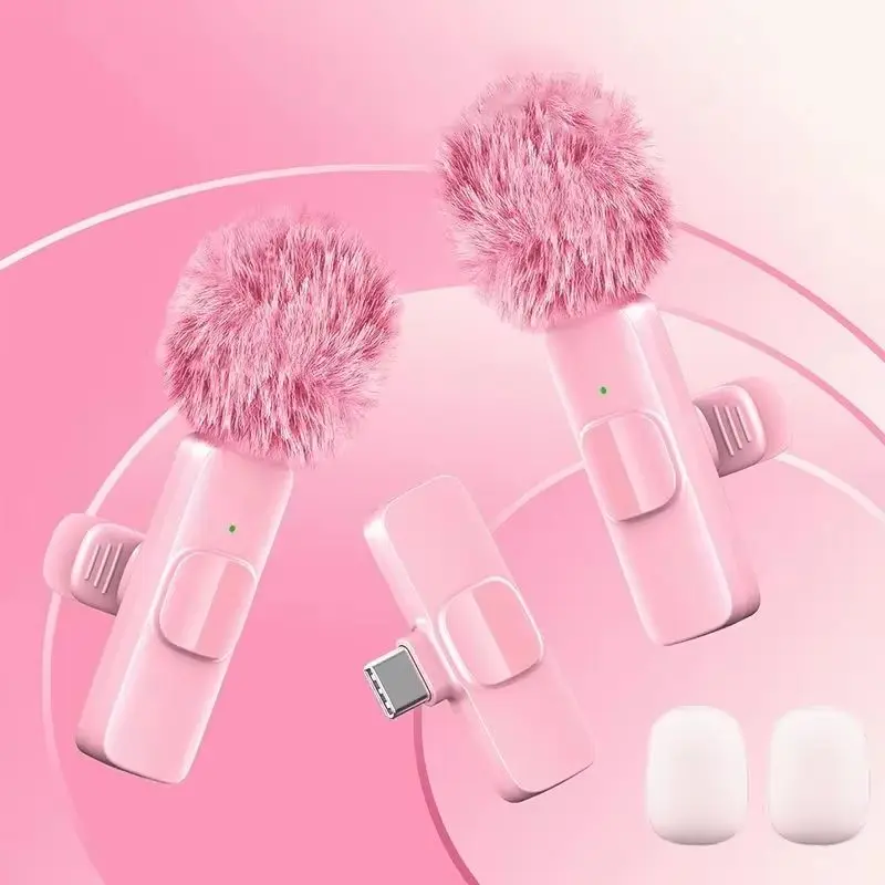Micrófono Lavalier Inalámbrico USB C Mini para iPhone 17/16/15 y Android con Reducción de Ruido para Vlogs y Grabaciones de YouTube