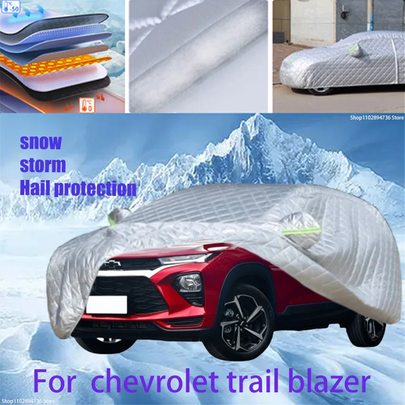 

For chevrolet trail blazer Outdoor Cotton Thickened Awning For Car Anti Hail Protection Snow Covers Sunshade Waterproof