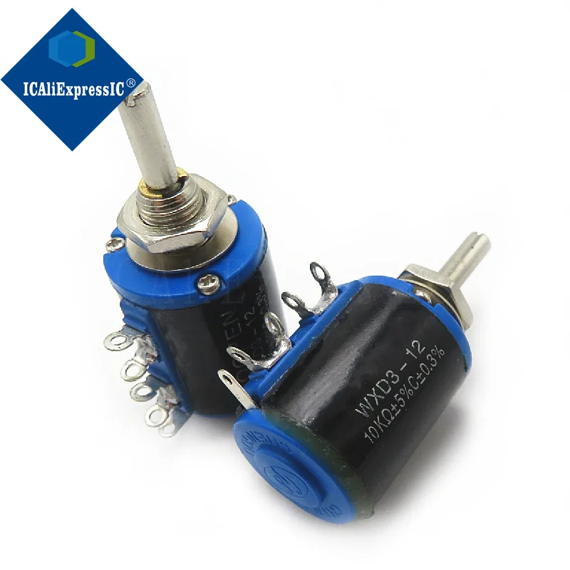 

1piece Precision multi-turn potentiometer 5 turns short body WXD3-12-1W 10K