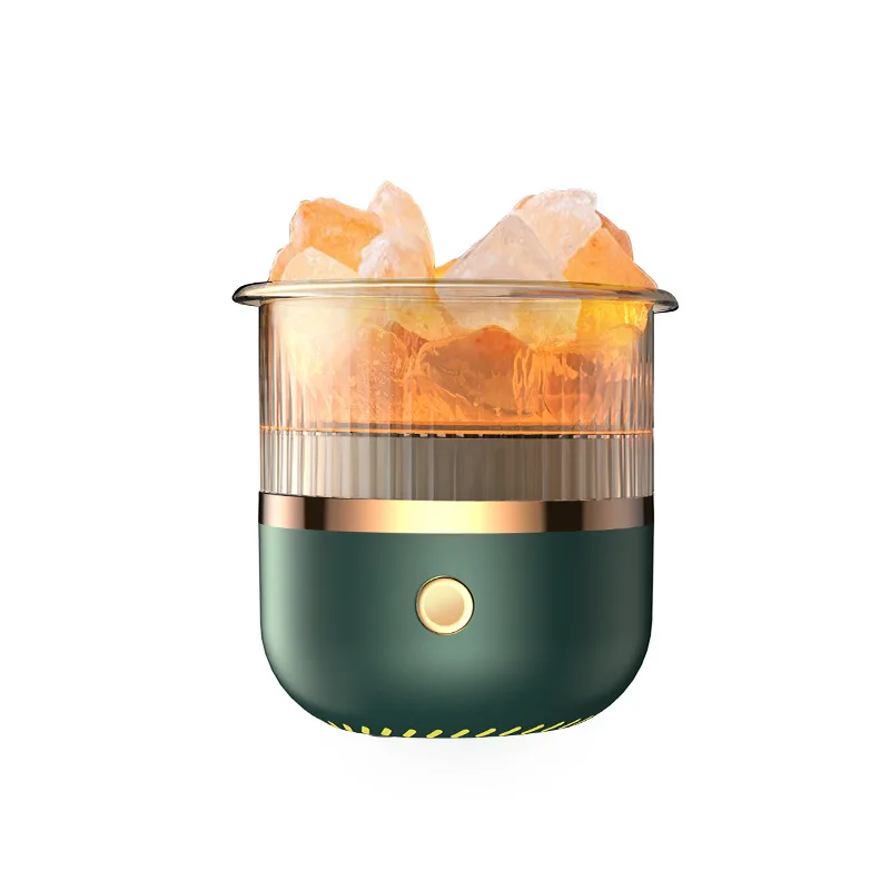 Salt Stone Aroma Diffuser Luchtbevochtiger Essentiële olieverspreider Meerkleurige LED voor thuisauto en op kantoor