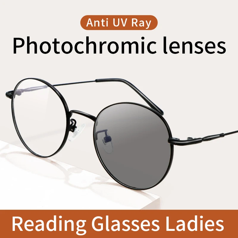 

Photochromic Reading glasses Stylish Reading Sunglasses Outdoor for Men and Women,Magnifying glasses