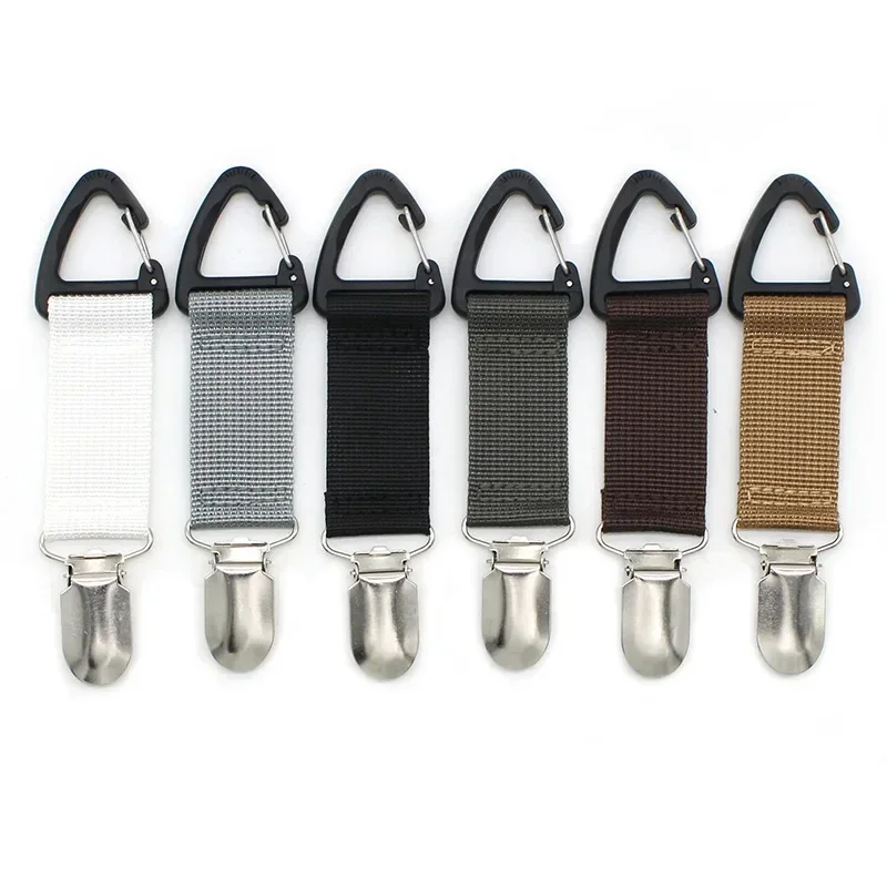 

Outdoor Travel Hat Clip Portable Straw Hat Holder Multi-Purpose Bag Clip Glove Organizer for Camping Hiking
