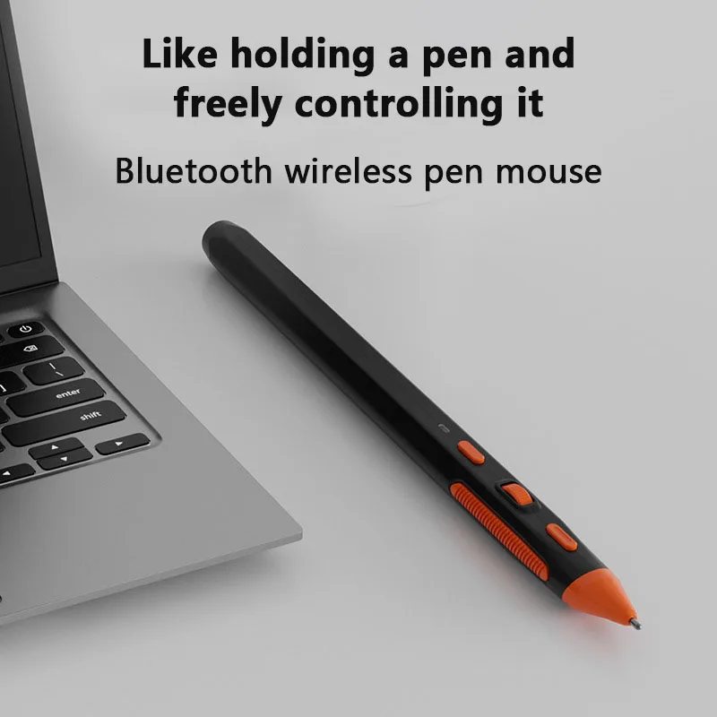 UTHAI Wireless Writing Pen Mouse 2-in-1 Type-C Bluetooth PPT Flip Pen for Desktop Laptops Dual Mode 2.4G+Bluetooth Charging