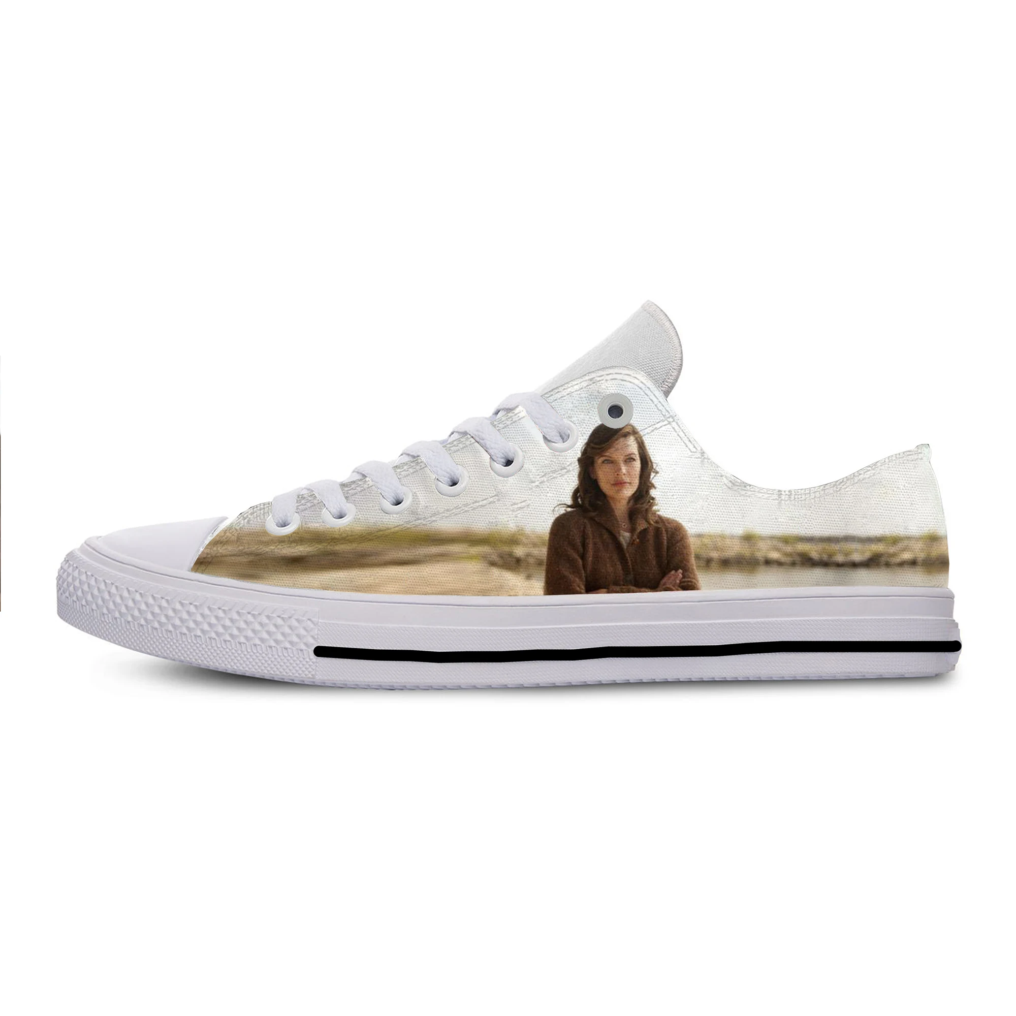 Caliente Cool moda Pop divertido nuevo verano zapatillas de deporte de alta calidad zapatos casuales de práctica hombres mujeres Milla Jovovich zapatos bajos
