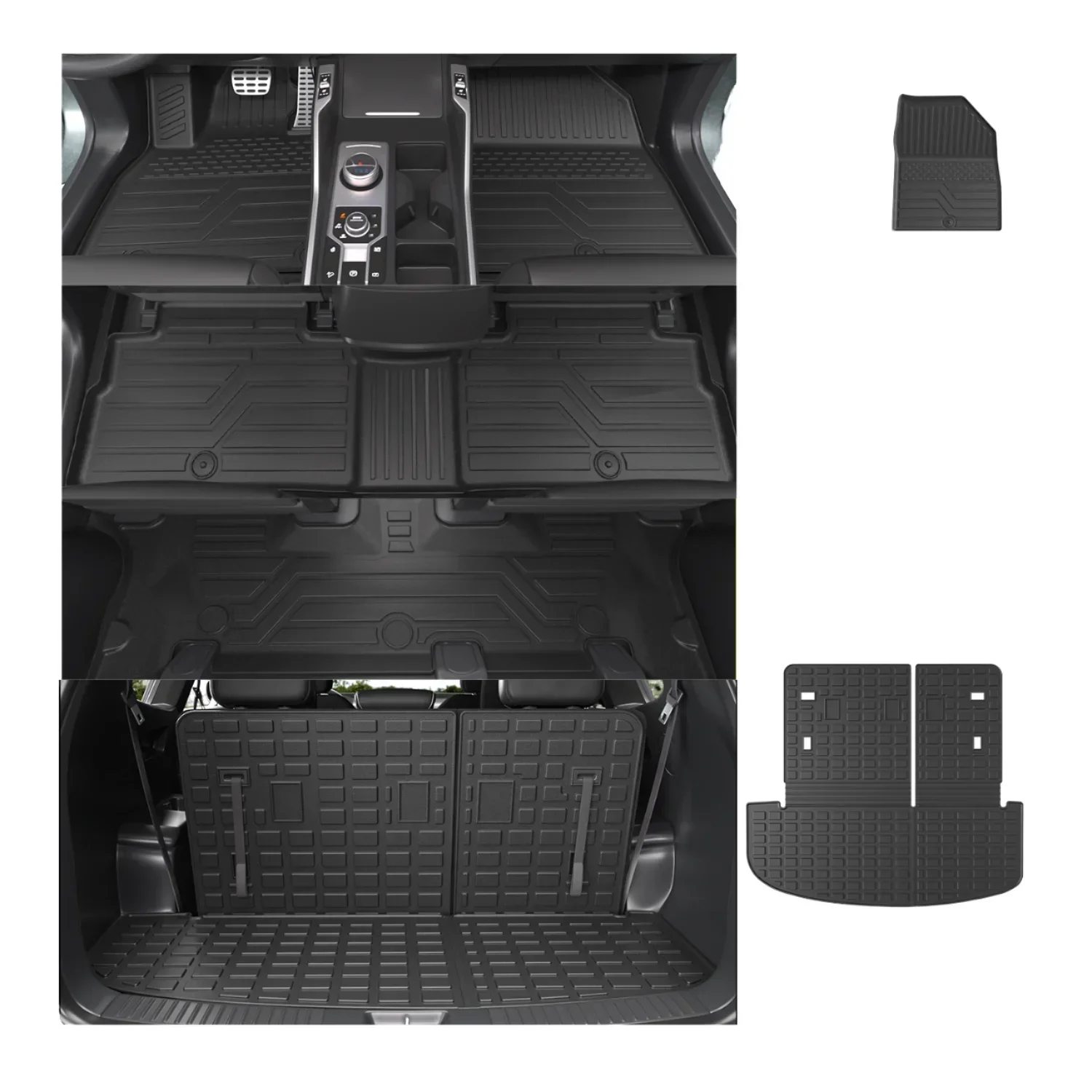 Wholesale Custom Fit TPE Material Universal Car Floor Mats Rear Position OEM Service
