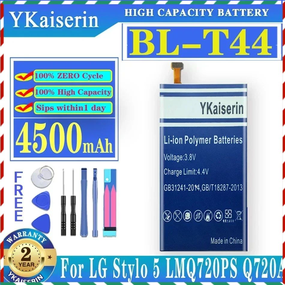 BL-T44 BLT44 BL T44 4500MAh For LG Stylo 5 Stylo5 Q720PS Q720TS Q720MS Phone Battery Track NO Fast Delivery + Free Tools