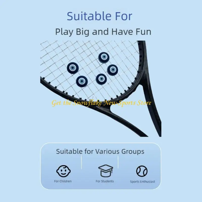 

E56D Premium Silicones Rackets Dampener Optimizes Ball Impacts Absorption For Competitive Play