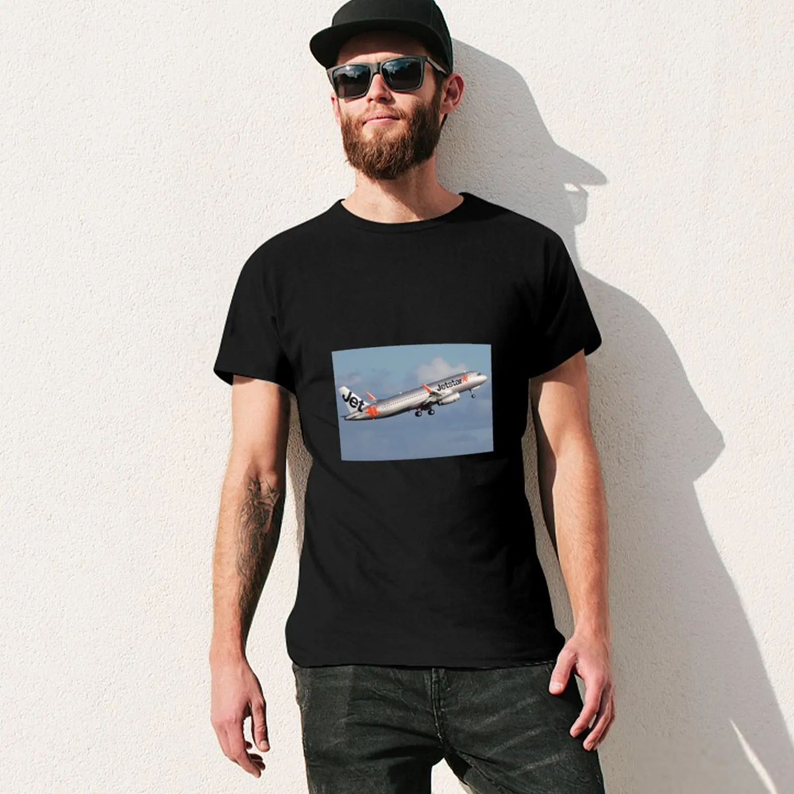 Jetstar Asia Airbus A320 9V-JSS T-Shirt Louboutins cute clothes clothes street wear men clothing view 3