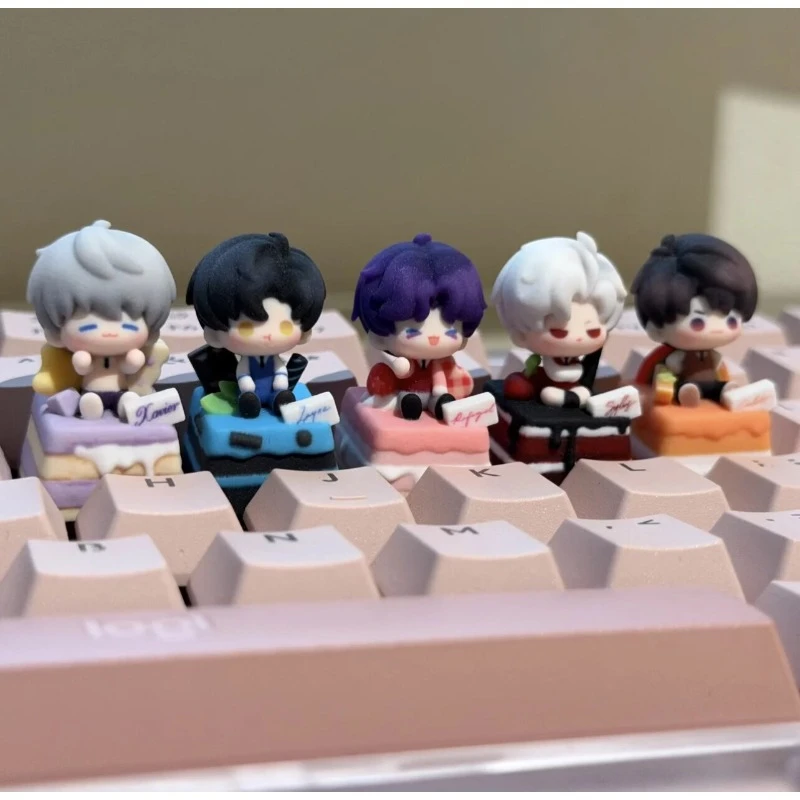 

LOVE AND DEEP SPACE Theme Keycap 3d Resin RAFAYEL/SYLUS/XAVIER/ZAYNE Cute Custom 1U Keycap for Mechanical Keyboard Accessories