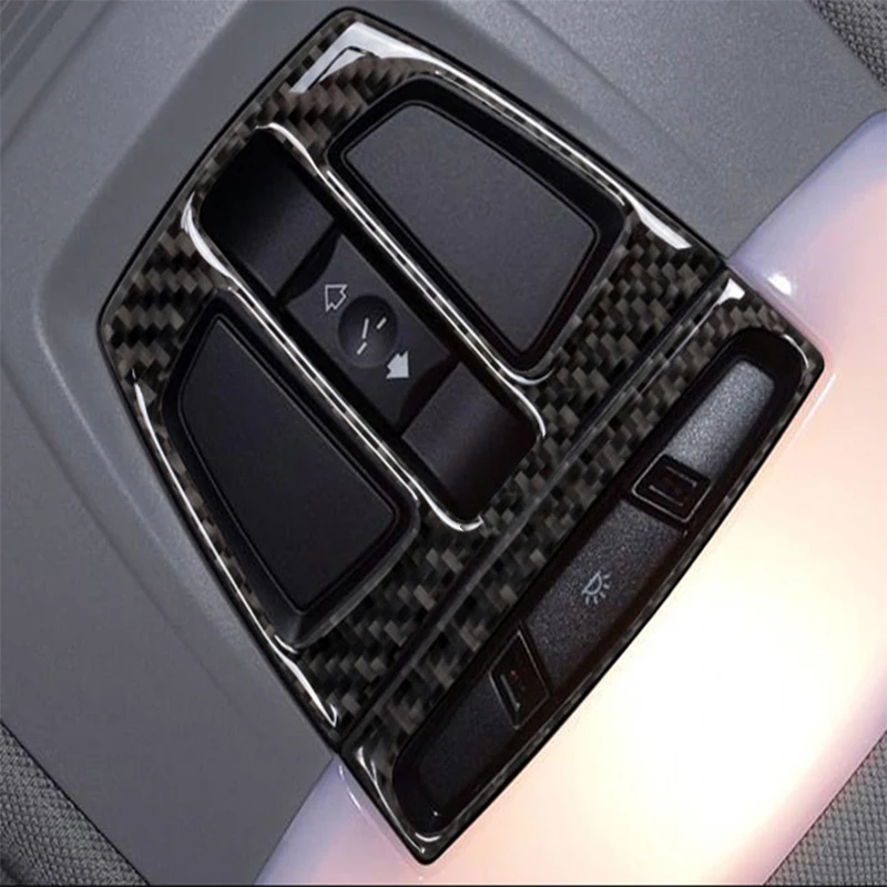 Carbon Fiber Car Styling Interior Gearshift Air Conditioning CD Panel Door Armrest Cover Trim Accessories For BMW X5 X6 F15 F16
