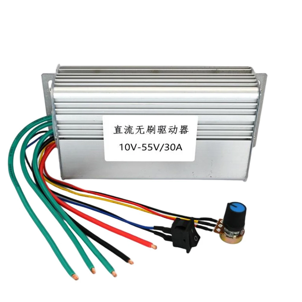 30A 1650W DC Brushless Motor Speed Controller Regulation Switch Driver Board Motor Electric Governor DC 10V 24V 36V 48V No Hall