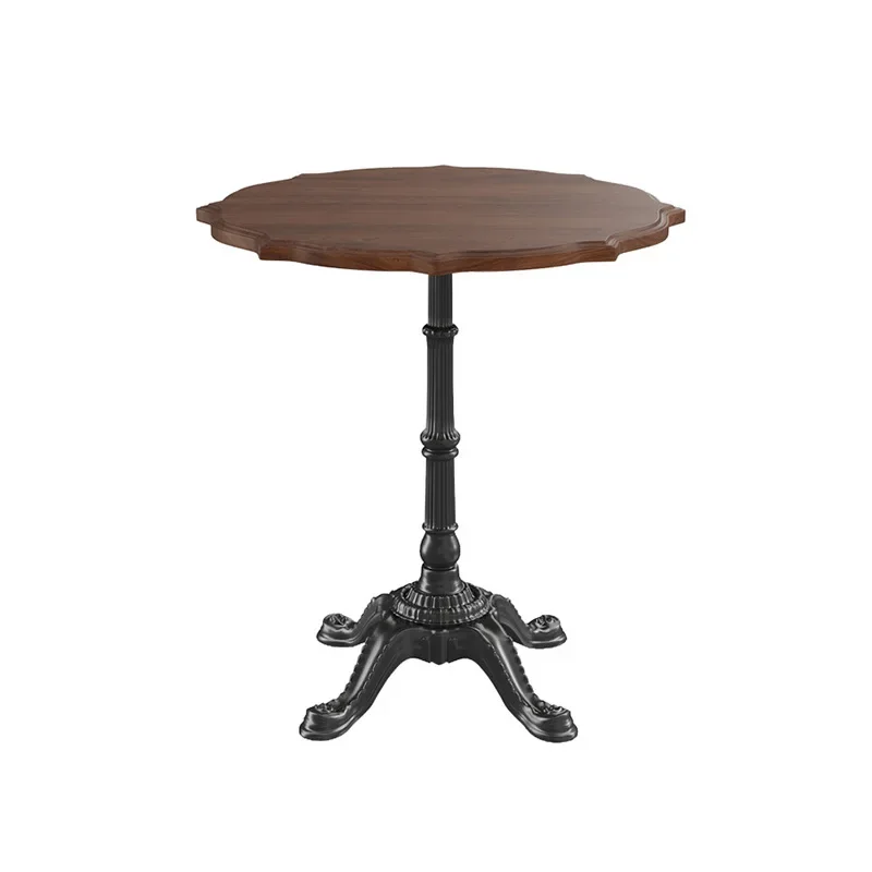 

# Hot Classical Metal Dining Set Restaurant Furniture Cafe Dining Room Table And Chair Sets Solid Wood Table Chairs