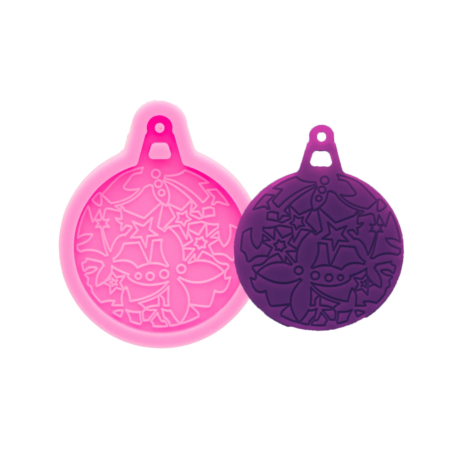 Mould For DIY Silicone Christmas tree Mold Epoxy Resin Snowflake  Ornaments Keychain Necklace Charms Craft