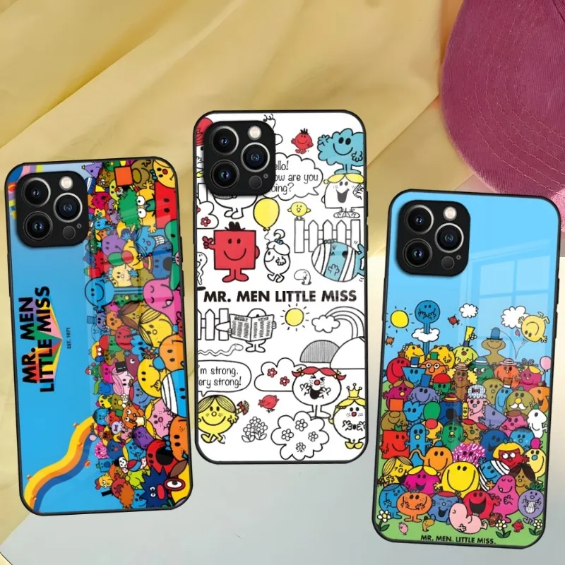 Mr Men L-little Miss Phone Case For Iphone 14 12 11 13 Pro Max Mini X 8 Xr Xs 7 Puls 6 Glass