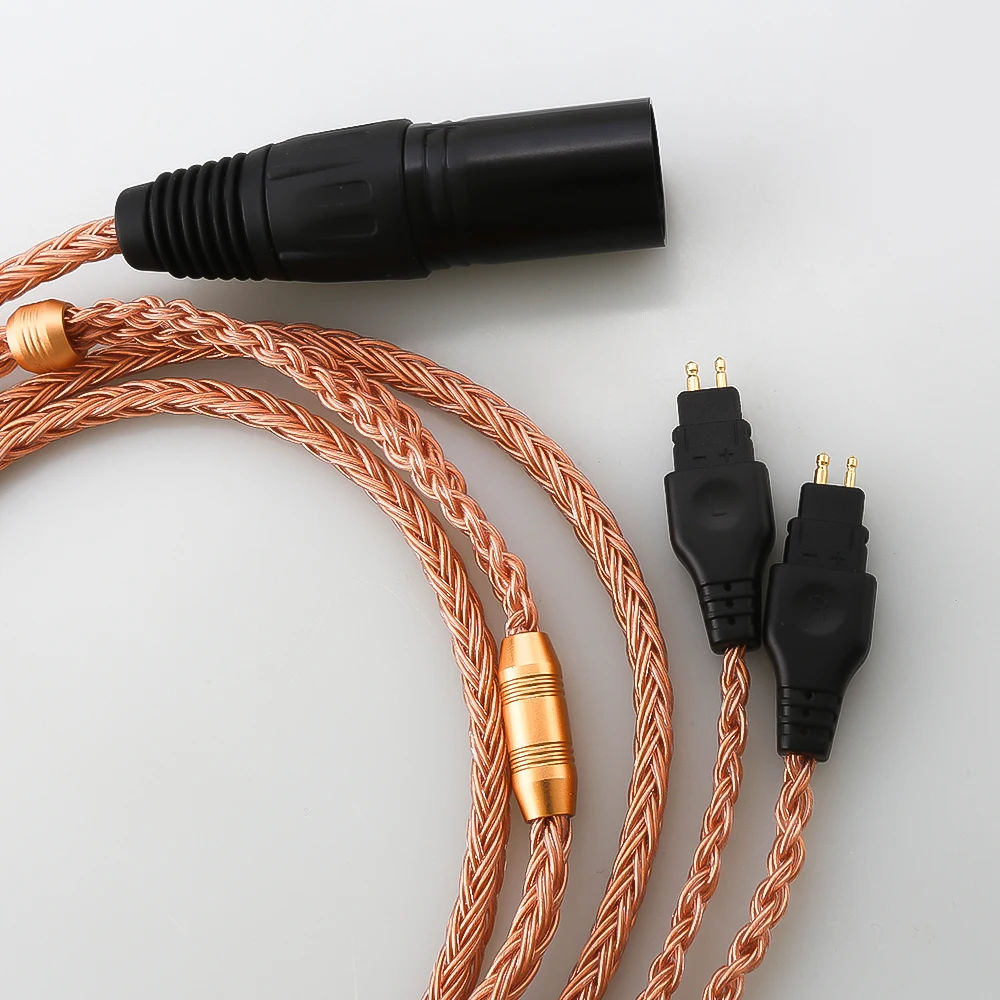 16‑Core 7N OCC Balanced Headphone Cable XLR 4.4mm 2.5mm for Sennheiser HD600 HD650 HD660S HiFi Upgrade Cord