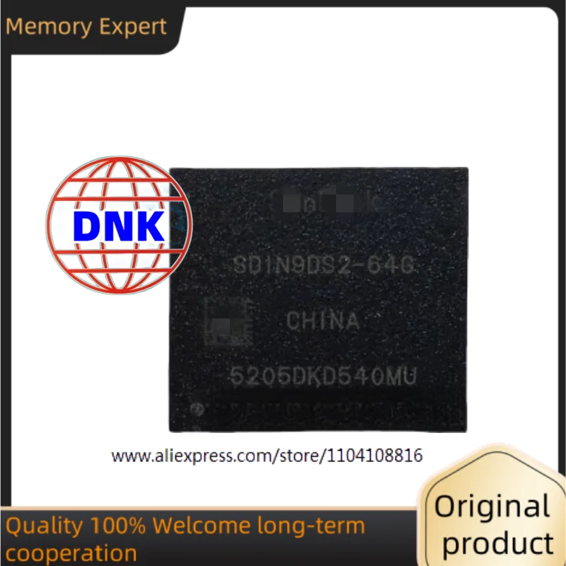 Chip de memoria flash emmc de bola 153 original, SDIN9DS2-64G, nuevo