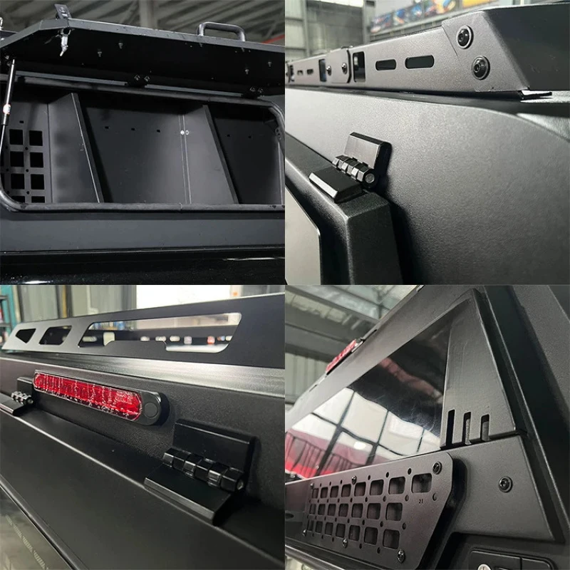Waterproof Aluminium Three Door Locking High Hardtop Truck Bed Cover Canopy for Pickup
