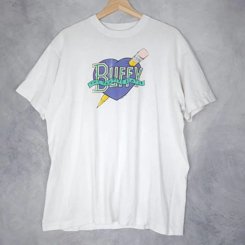 

Винтажная футболка «Баффи, истребительница вампиров», мужская, XL, белая, из фильма 90-х, США