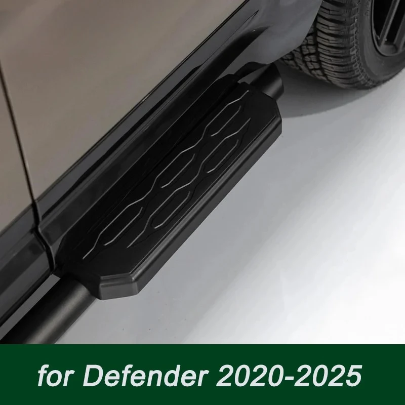 Estribos Laterales Negros Estilo Urbano, Decoración Exterior para Land Rover Defender 90 110 130 2020-2025 L663