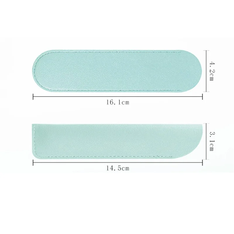 PU Leather Pencil Holder School Pen Storage Bag Pen Case Kawaii Pen Protective Sleeve Small Sign Pen Cover Leather Case Gifts