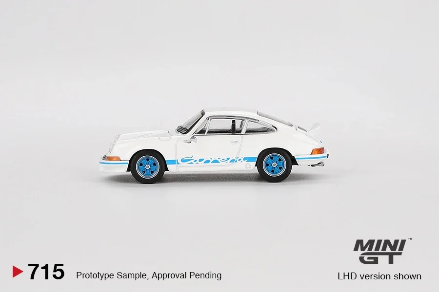 MINIGT 1:64  RS 2.7 Grand Prix White with Blue Livery Diecast Model Car