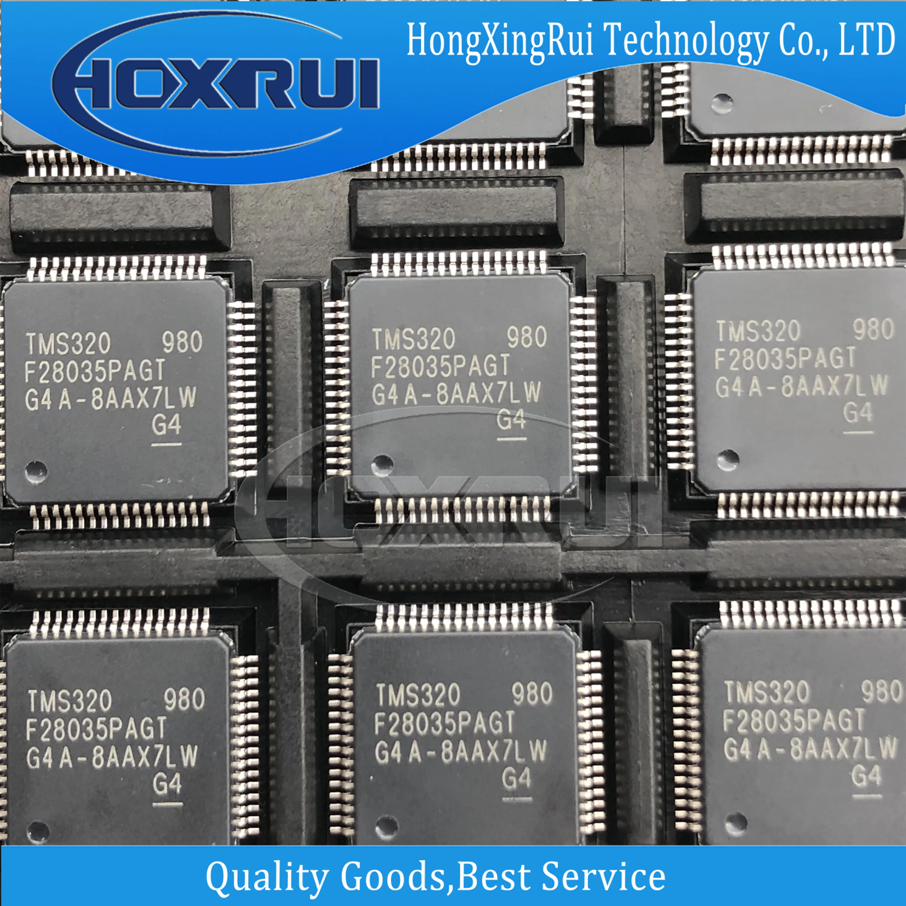 TMS320F28035PAGT LQFP-64 TMS320 F28035PAGT MCU 32-bit microcontroller  60MHz 128KB Flash