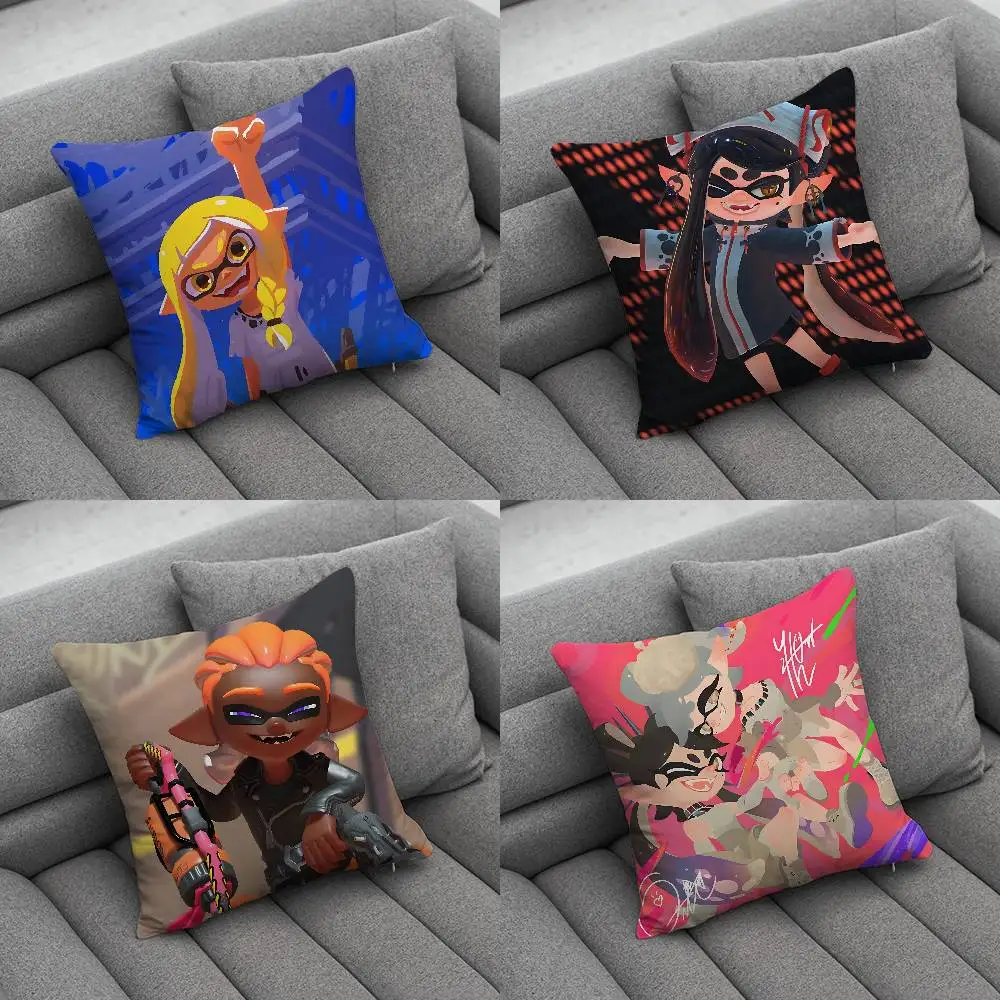 

S-SplatoonS Creative patterned pillowcases for interior decoration office living room home