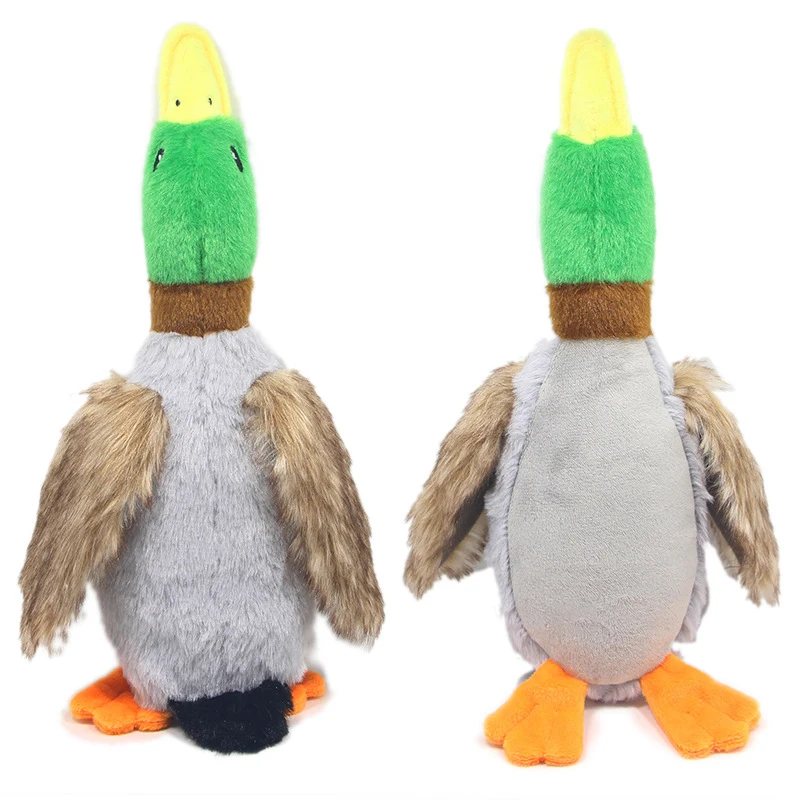 Cute Plush Duck Sound Pet Toys Stuffed Squeaky Animal Squeak Dog Toy Cleaning Tooth Dog Chew Rope Toys Pet Dog Accessories Toys