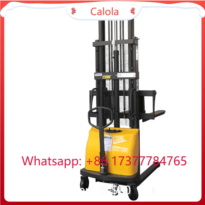 Factory 1 Ton 2 Ton High Lift Pallet Stacker Manual Hand Stacker Forklift Semi Electric Stacker Electric Forklift Fork Lift