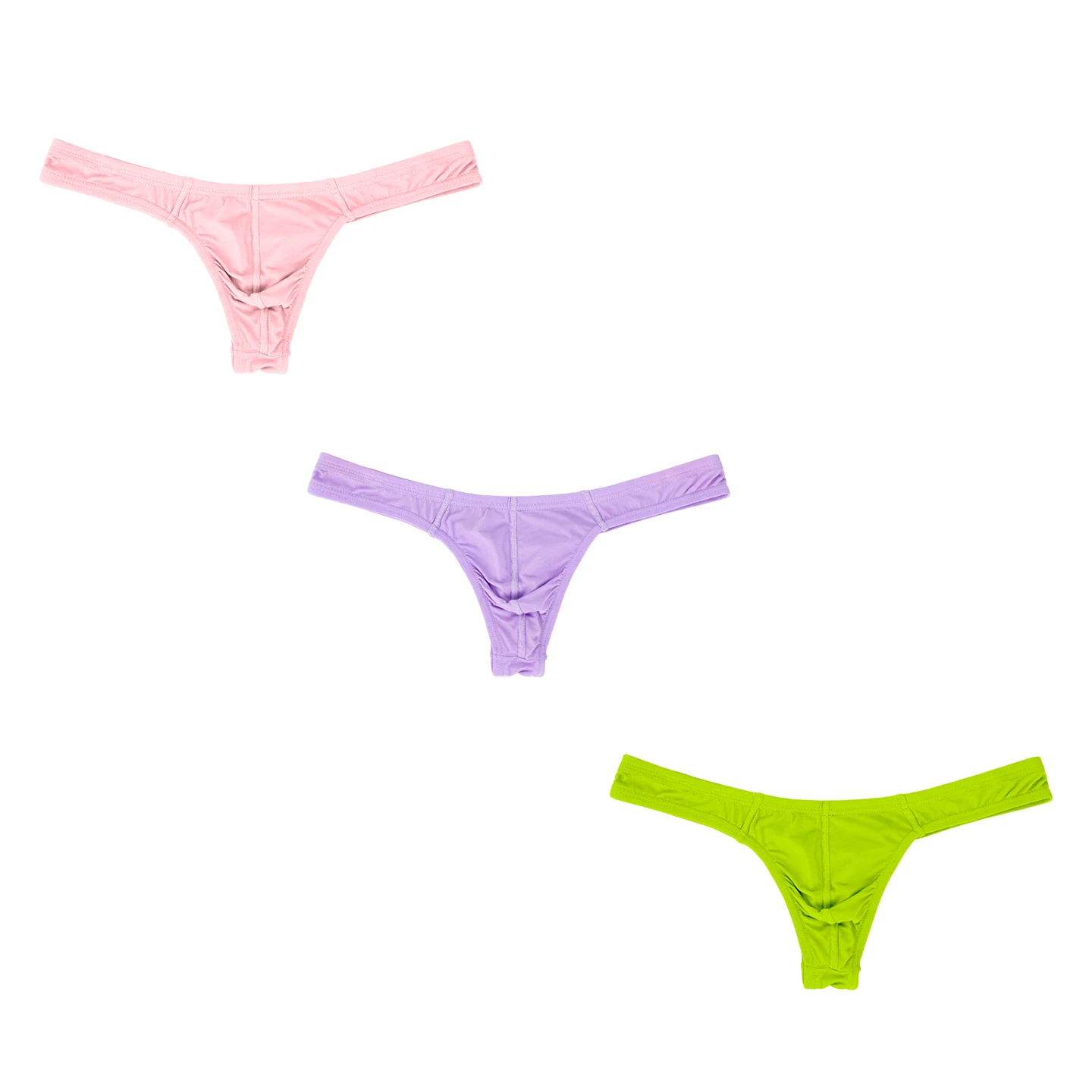 

CMENIN 3Pcs Modal Breathable Men's Thongs Mens Panties Jockstrap Underwear Sexy Micro String Man Underpants Low Waist Man Thongs