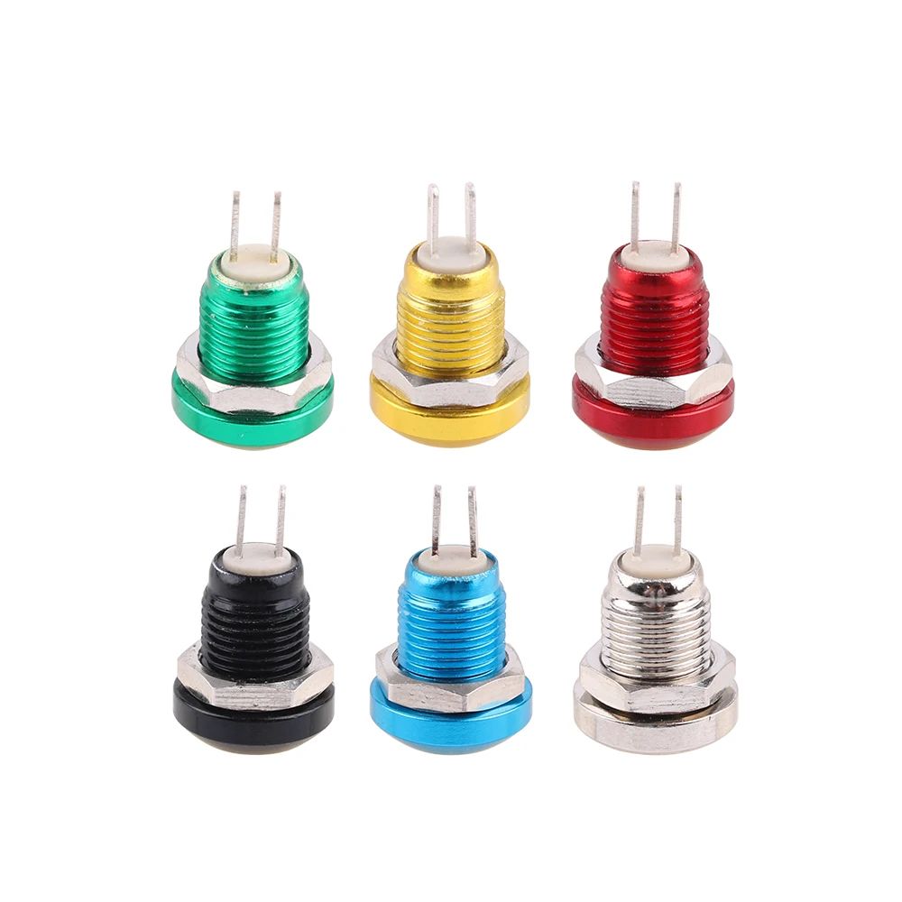 8mm Momentary Waterproof Metal Horn Doorbell Bell Push Button Switch Car Auto Engine PC Power Start Home appliance