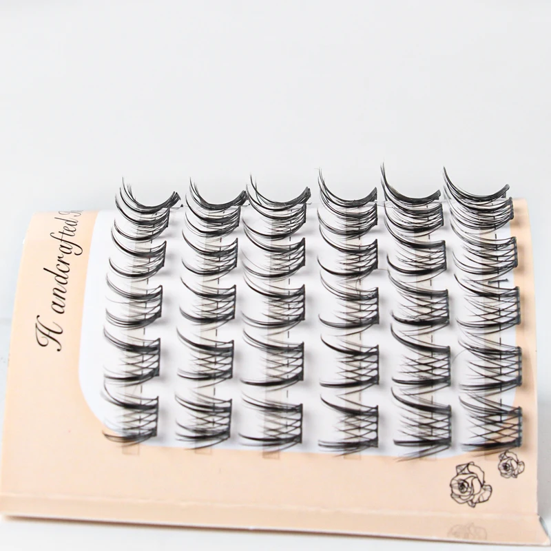 YSDO 6 Rows Eyelash Extension 66 Bundles Natural Long False EyeLashes Individual ClusterLashes Grafting Cilios Makeup tools
