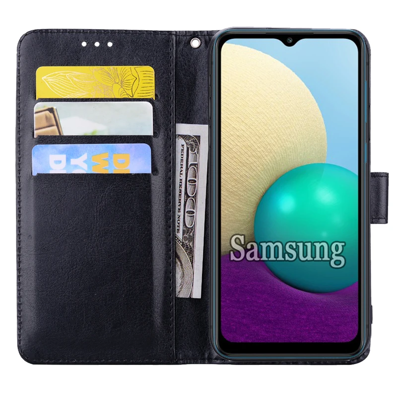 Flip Case For Samsung Galaxy A12 A02 A11 A21 A21s A32 A52 5G 4G Cover Leather Book For Samsung A 12 11 02 02s 21 32 52 Case