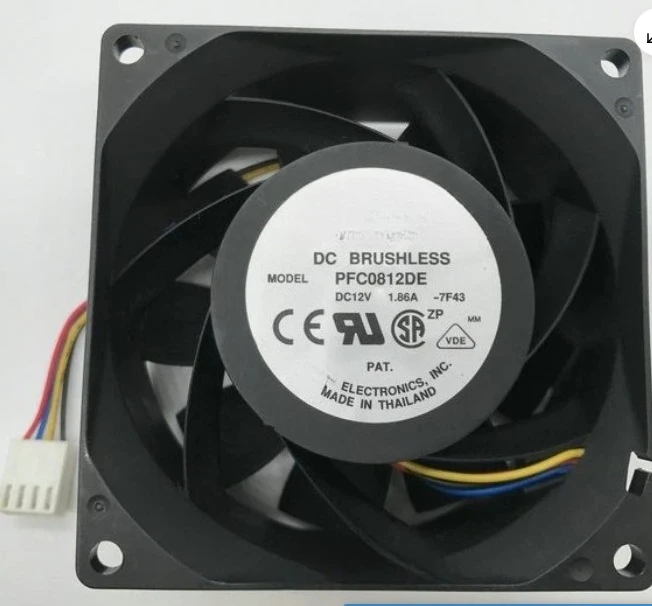 

Brand New Original Model PFC0812DE 12VDC 3.30A Fan 80 * 80 * 38mm 4 Pins -9L81- Fast Delivery