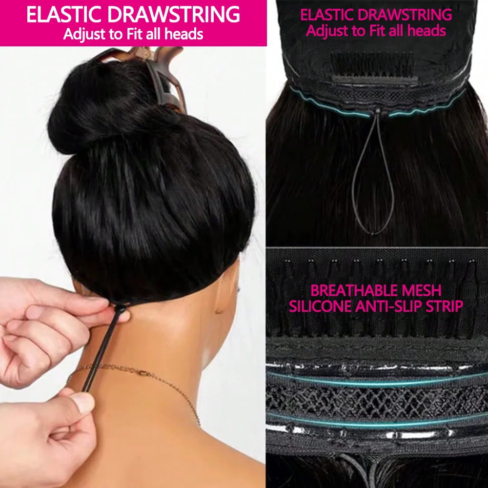 الرباط غلويليس شعر مستعار شعر طبيعي مفرود الباروكات 6x4/4x4 الدانتيل الجبهة غلويليس الباروكات شعر الإنسان قبل قطع الدانتيل 2-5 أيام التسليم