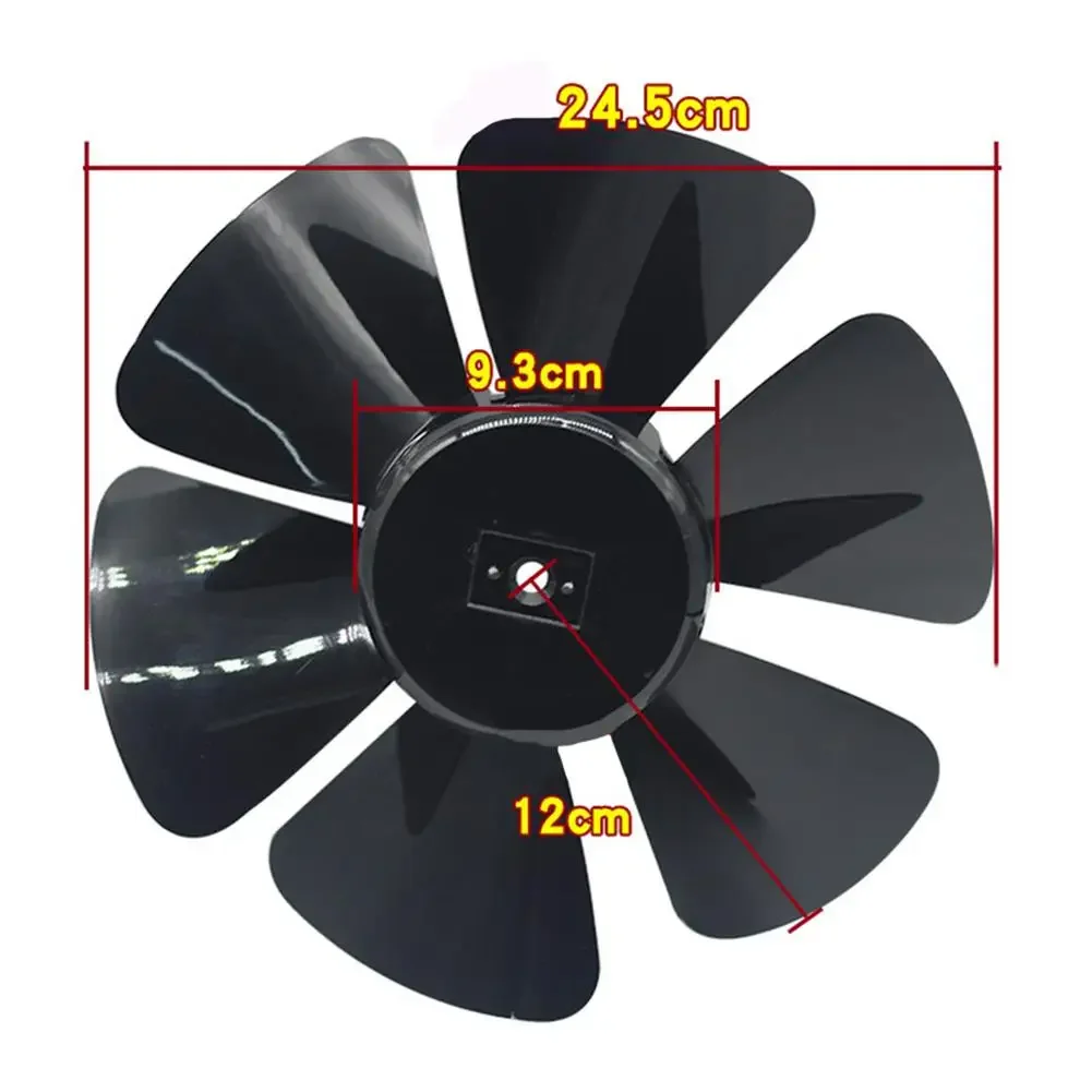 24.5cm 6 Leaves Plastic Fan Blade Mini Household Fan Blade For Pedestal Table Stand Fanner Accessories