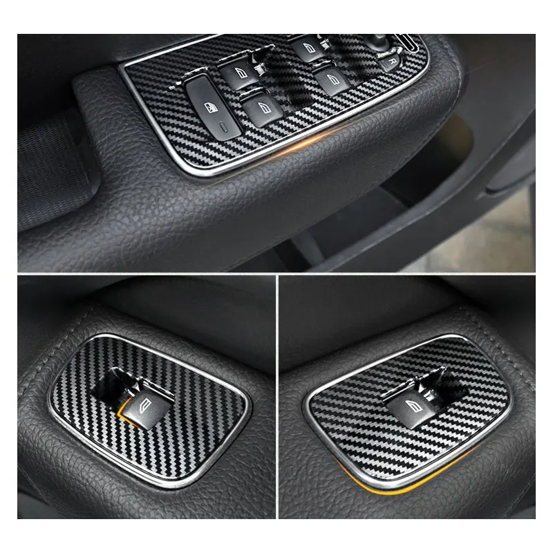 

For volvo XC60 interior decoration, car accessories, center console, basswood grain, carbon fiber grain