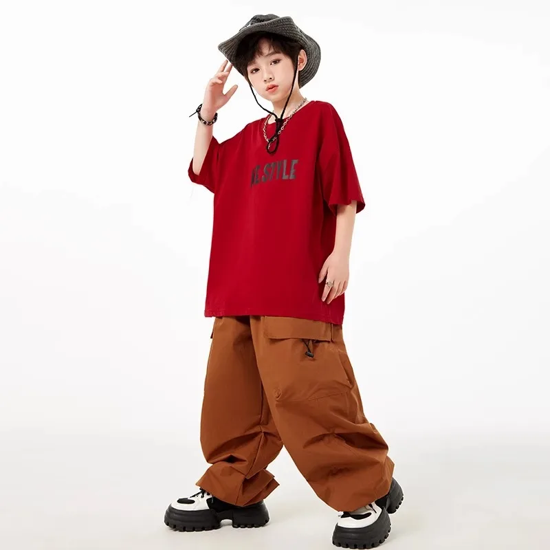 Street dance children's trendy clothing, jazz dance performance clothing, girls' clothing, boys' hip-hop style work pants, HIPHO